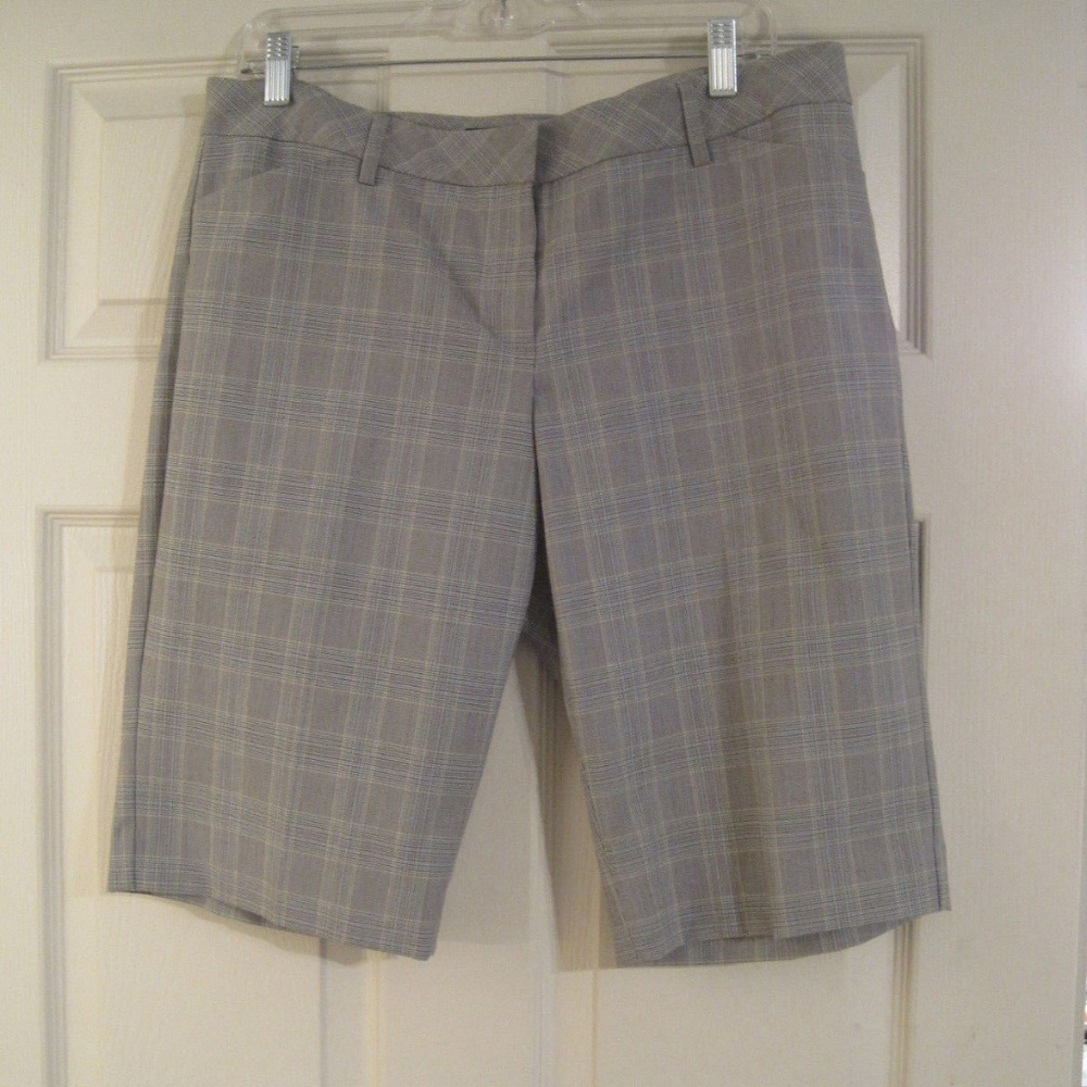 Express Design Studio Editor Plaid Walking Shorts - image 1